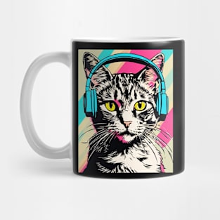 Cat With Headphone Mug